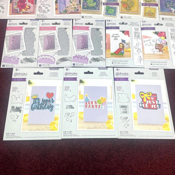 Lot 17 Crafters Companion Gemini Dies Stamp Papercraft Birthday Flower Christmas - Picture 9 of 9